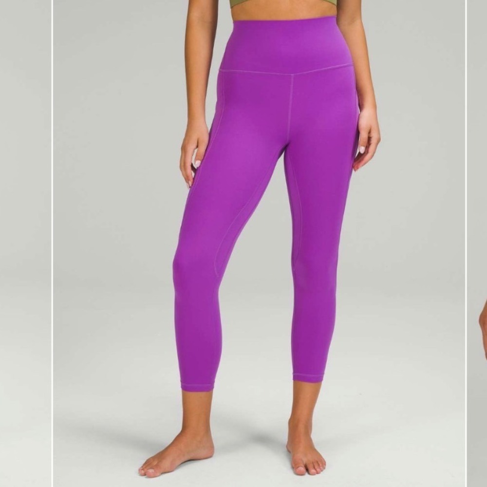 LULULEMON Align High-Rise Pant with Pockets 25" Moonlit Magenta Size 2